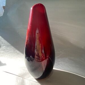 Vintage Circa 1930 Royal Doulton Flambe Veined Bud Vase 1613